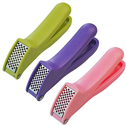 ISCBAFYX Tritatutto per Aglio Spremiaglio per Uso Domestico Tritatutto Manuale Frantoio per Aglio in Acciaio Inossidabile Taglio tritato Utensili da Cucina Accessori(Verde)