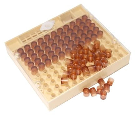 STRAFBRG 2er-Set Bienenzuchtsystem, Königinnen-Zuchtkasten, Bienenzucht, Königin-Eiablagekasten, Fütterungsbecher, 110 e Zellbecher, Imker-Werkzeug,Imkereibedarf