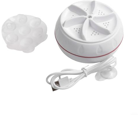 Minilavadora portátil de turbina para calcetines y platos - Compacta, ahorro de energía y versátil - Para viajes, autocaravanas y apartamentos pequeños