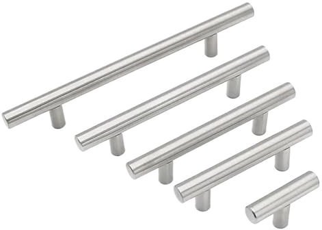 1 STÜCKE Edelstahl Küchentürschrank Griff möbelbeschläge zubehör(Black 200mm)