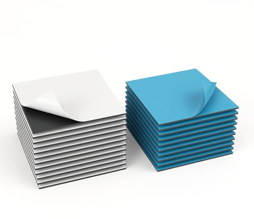 10 Magnetaufhängungen selbstklebend für Bilder und Schilder I Quadratische Magnetaufhängung (10cm x 10cm) mit passendem Gegenstück