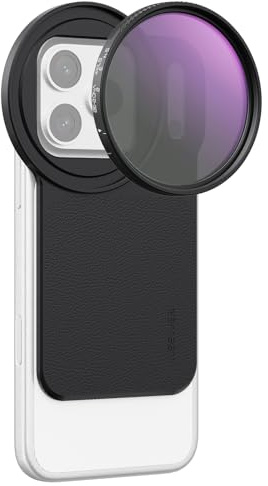 NEEWER 6,9 Adaptateur de Filtre magnétique pour Objectif téléphone avec Filtre à densité Neutre Variable de 67mm (ND 2-32), Compatible avec iPhone 12/13/14/15/16/17 Pro Max&14/15/16 Plus (MagSafe)
