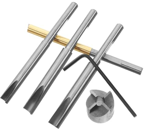 TOVINANNA Set di Utensili per Rifinitura Penne in Lavorazione Legno Mandrino a Pinza e Pressa Espandibile Kit Fresatrici per Tornio Accessori Professionali per Progetti di Tornitura Legno