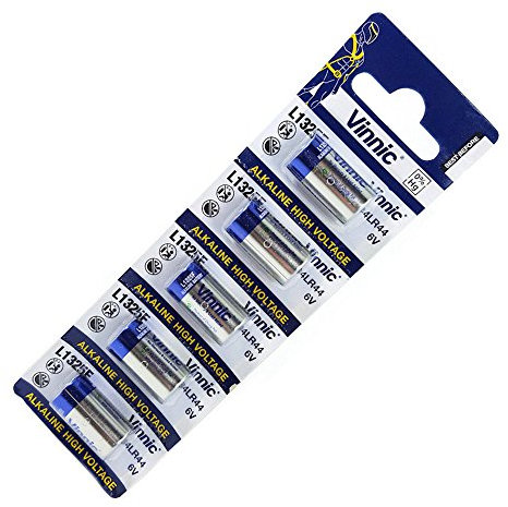 Vinnic L1325 4LR44 476A V4034PX A544 PX28 - Batteria alcalina da 6 V (Blister da 5 batterie)