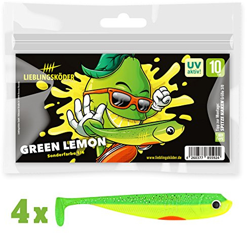 4 Lieblingsköder Gummifische zum Zanderangeln mit Gummifisch 10 cm