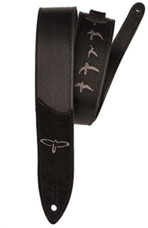 PRS Unisex Modern Premium-Lederband, bestickt, 5,1 cm, Burgunderrot (1er Pack)