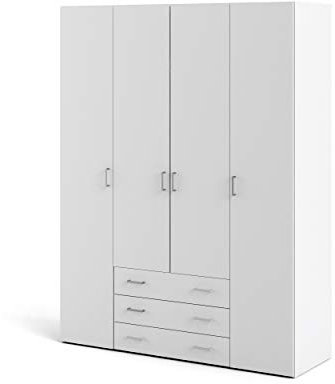 Tvilum Space Armadio, Truciolato, Bianco, Large