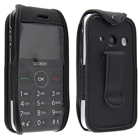 caseroxx Ledertasche für Alcatel 2019G / 2020X | Hochwertige Tasche mit Gürtelclip zum sicheren Tragen am Gürtel, aus Echtleder