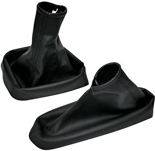 Aerzetix - C57837 - Cuffia soffietto per leva del cambio e freno a mano - compatibile con Opel Zafira A dal 1999 al 2005 - colore: nero - in pelle sintetica