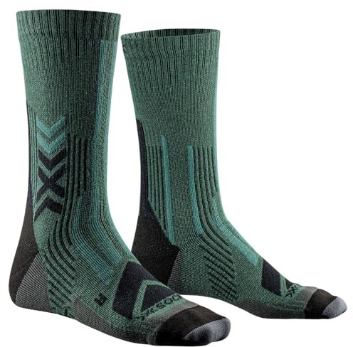X-Socks® HIKE PERFORM MERINO CREW, DARK SAGE/BLACK, 42-44 EU