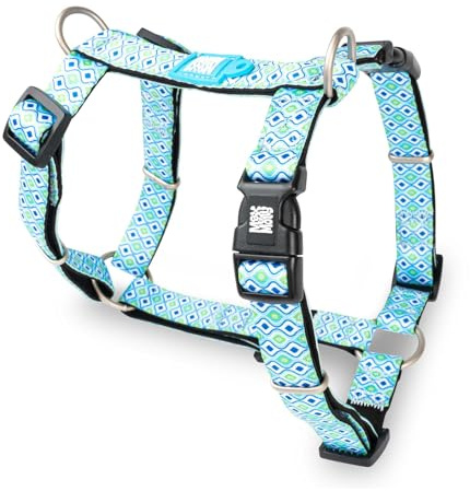 Max & Molly H-Geschirr - Retro Blue, XS