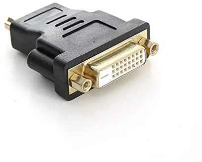 AJOHBM DVI Al convertidor Adaptador HDMI - Macho Compatible a DVI 24 + 5 Adaptador de convertidor Femenino 1080p Compatible with HDTV Monitor de proyector