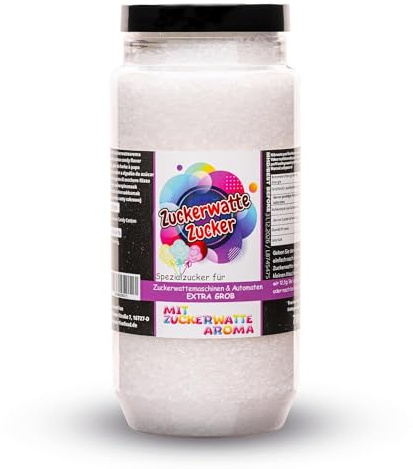 Premium Zuckerwattezucker Grob Dose Spezialzucker Kristalle (700 g, Zuckerwatte)