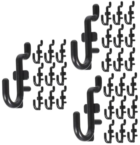 HOMSFOU 30 Stück Haken Aufbewahrungsregal Stifthaken Für Stecktafel Haken Für Stecktafel Wand Stecktafel Haken Sets Heim Stecktafel Haken Stecktafel Zubehör Regalhaken Stecktafel
