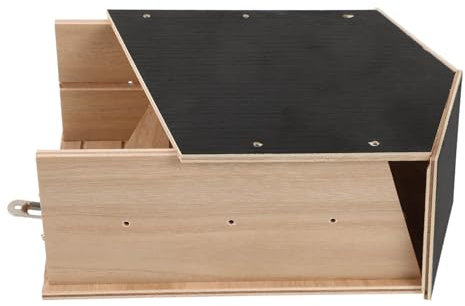 KITANDOVE Fledermaushaus Für Außenbereich Doppelkammer Fledermausbox Wetterfest Für Garten Und Hinterhof Handgefertigter Unterschlupf Für Fledermäuse Installieren Pflegen