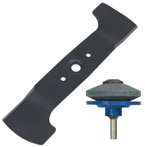Spares2go Lame métallique compatible avec tondeuse Honda HRG415 HRG415C IZY41 (40,6 cm) + embout affûteur perceuse
