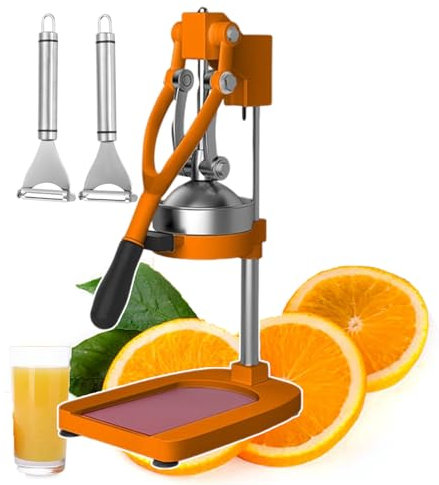 forplubossmmp Spremiagrumi, Spremiagrumi, Spremiagrumi, Spremiagrumi in Acciaio Inox con Base Larga E Imbuto Rimovibile, Robot da Cucina Professionali per Ristoranti, Bar dei Succhi,Orange