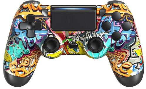 MOTYCTCH Wireless Controller for P4,P4 Pro Controller Wireless for P4 Slim/Pro/PC Console，Bluetooth Gamepad Joystick Dual-shock 4 With Touch Pad/Dual Vibration/Motion Control (Yellow)