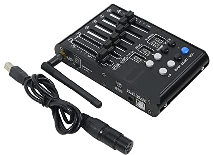 DJ Controller Mini Wireless Controller DJ Equipment Stage Lighting 54ch 512 Console For LED Par Moving Head Spotlights DJ Control for Dj Lights Par Lights Moving