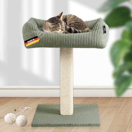 Rohrschneider Katzenbaum Wolly, Vollholz, versch. Farben (Cord Salbei)