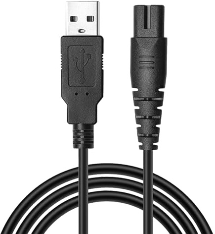 1pcs USB Charging Cable for Water Flosser,Replacement USB Charger,1.2M Portable Cordless Oral Irrigator Charging Cable,USB Power Supply Cable Compatible with Pecham/Coslus Water Flosser(BLACK)