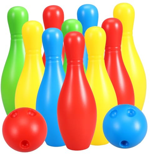 SUPVOX Boliche Infantil Juego Bolos Set Bolos Juguete Educativo para Niño Niña Actividad Física Interior Exterior Diversión Familiar