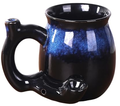 Xinhuju 380 ml värmebeständig dryckesmugg med ergonomiskt handtag - keramisk mugg för s | för drycker kall mjölk kaffe cocktail present dam