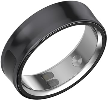IMIKI Ring 2 Smart Ring – Gesundheits- & Schlaftracker, Herzfrequenz, SPO₂, Körpertemperatur, 5ATM wasserdicht, bis zu 7 Tage Akku, Damen & Herren, mit iOS & Android (US 8)