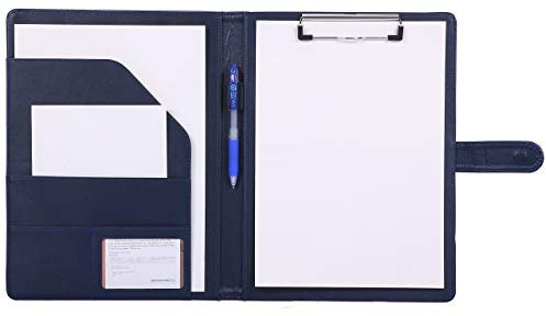 porte documents porte-bloc, Mymazn range documents porte-bloc Planchettes Porte-formulaires pochette conferencier portfolio trieur farde poche organiseur (bleu)