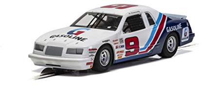 Scalextric Ford Thunderbird Stock Car 1:32 Slot Race Car C4035, White, Red & Blue