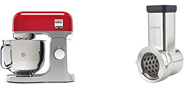 Kenwood kMix - Robot de cuisine rouge + KAX643ME 5-Roller accessoires de coutellerie pour mélangeur planétaire