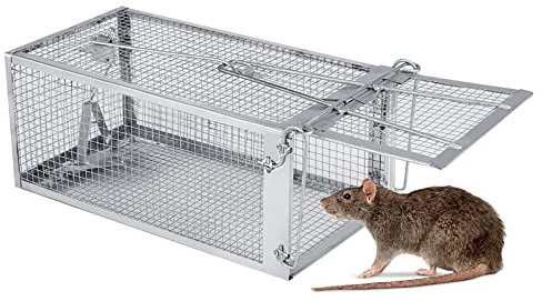 Mausefalle Lebend, Lebendfalle Maus Wiederverwendbare Tierfreundliche Mäusefalle Rattenfallen Lebendfalle für Mäuse Ratte Hamster Tierfalle Set, für Innen Aussen Garten Haus