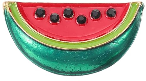 Retro Wassermelonen-Brosche, Vielseitige Anstecknadel FüR MäDchen Und Frauen, Perfekt FüR Partys, Hochzeiten Und Besondere AnläSse, 3.5 * 1.8 * 1.0cm