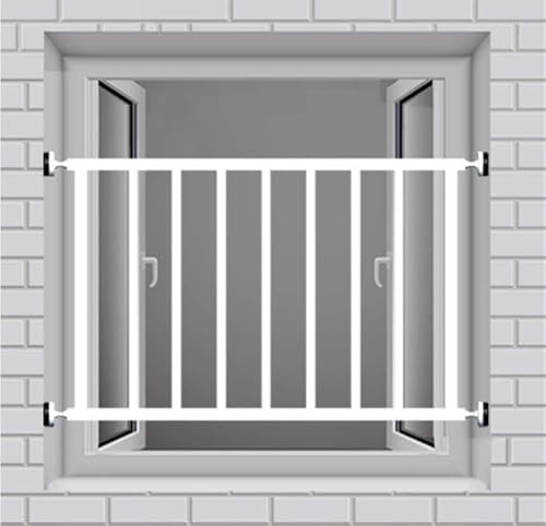 CHUXIBA Inferriate Per Finestre Ringhiera Parapetto Finestra Inferriate Fai Da Te Inferiata Per Finestra Grata Sicurezza Finestre Bambini Grate Per Finestre Protezione /L80 H20cm
