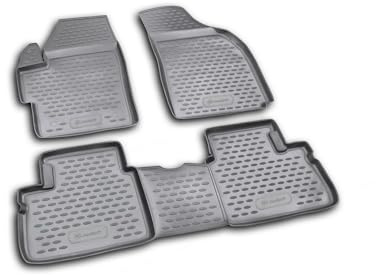 ELEMENT 3D Gummimatten Set passend für Mercedes G-Klasse W463 (2007-) | 100% passgenaue Auto Fußmatten | Grau