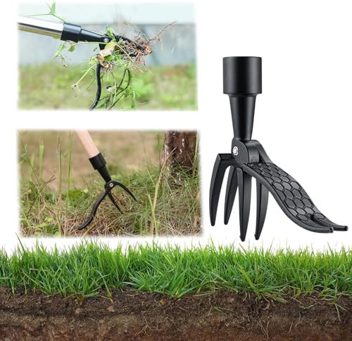 Lithyc Unkrautstecher Mit Langem Stiel - Werkzeug Zur Unkrautentfernung - Gartenkralle Mit Stiel-Weed Remover Tool-Geeignet FüR Den AußEnbereich,Garten,Hof,Rasen,Manuelles JäTwerkzeugset