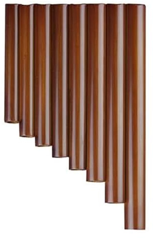 Panflöte aus Bambus 8 Rohre G-Tonart Panflöte Panflöten Holzblasinstrument Braune Bambus Panflöte(Left 1)