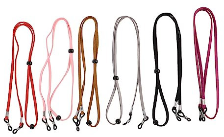 WOONEKY 6stücke Verstellbares Brillenseil Rutschfestes Brillenband Sportbrillen-befestigungsgesicht Brillen-antirutsch-zubehör Strapazierfähiges Brillenband Für Outdoor-aktivitäten