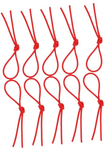 TOYANDONA 10 Stück Rote Gummihüllen für Hackbrett und Yangqin Elastisch Formstabil Zubehör für 2 Instrumente