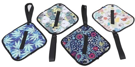 Beufee 4 Stück Pinkeltuch für Frauen beim Wandern, wiederverwendbares Campingtuch, Toilettenpapier, waschbar, super saugfähiger Pinkellappen Outdoor Pee Pad für Frauen, Reisen, Wandern,