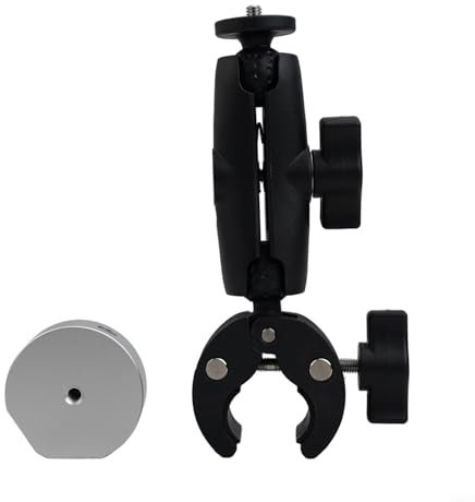 Bulevisiter Kit di montaggio per mini parabola satellitare, supporto antenna, ripetitore di segnale, staffa angolare regolabile portatile, accessorio da viaggio per viaggi all'aperto, compatibile con
