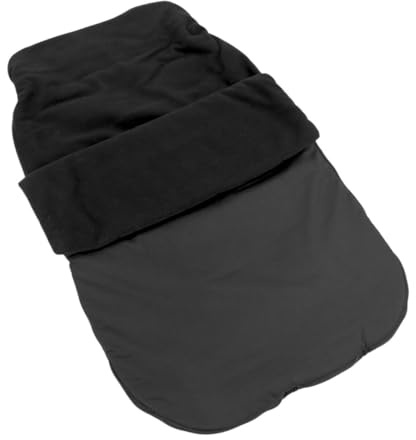 Junior Joy Cosy Toe Baby-Fußsack aus Baumwolle, ultraweich, warm und sicher, Außenmaterial aus 100% Baumwolle mit Fleecefutter, 70 cm x 45 cm, ideal für Kinderwagen und Buggys, Schwarz