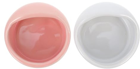 ABOOFAN 2 ciotole per cibo per ricci, resistenti all'usura, per cincillà, buona durata, superficie liscia, per mangiatoie domestiche per criceti