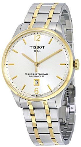Tissot Herren-Armbanduhr Armband Zweifärbiger Edelstahl Gehäuse Edelstahl Automatik Analog T0994072203700