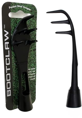 Bootclaw - Der Taschenschlammkratzer Ideal für Fußball- und Rugbyschuhe, Laufschuhe, Golfschuhe und Wanderschuhe. (Schwarz)