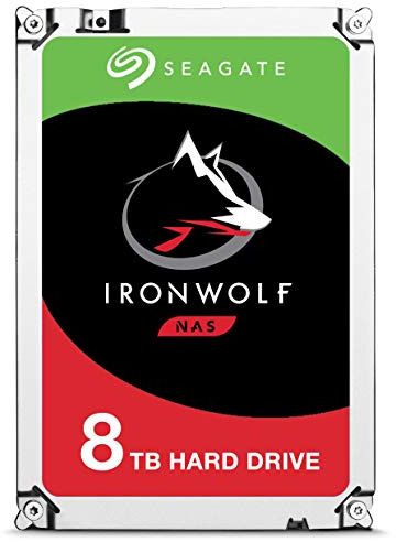 Seagate IronWolf 8 TB 3.5 inch Internal Hard Drive for 1-8 Bay NAS Systems (7200 RPM, 256 MB Cache up to 210 MB/s, 180 TB/Year Workload Rate) (Certified Refurbished)