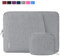 NEWHEY Custodia per MacBook Air 15,6 Pollici Impermeabile Custodia PC 15-15,6 Pollici Antiurto Porta Computer Custodia Borsa con Piccolo Caso Grigio