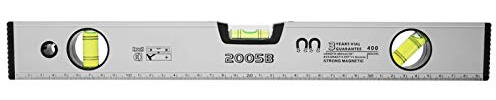 Wasserwaage 40 cm, Splitter Hochpräzise Magnetische Aluminiumlegierung Wasserwaage, Kleine Wasserwaage mit 3 Blase 45°,90°,180°