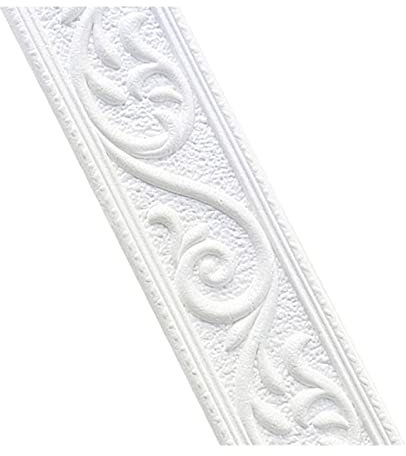 YUEMOL bordüre selbstklebend 3D-Wand dekorative Linie Abgas, Grenze selbst klebend wasserdichtes Rassentapeten Wandaufkleber Wohnzimmer Home Dekoration Taillenlinienaufkleber Aufkleber