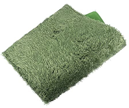 BCOATH Reptile Carpet Crawl Mat Artificial Grass Washable Reusable Terrarium Bedding Liner for Snakes Lizards Tortoises Frogs Moisture-Proof 40x25cm